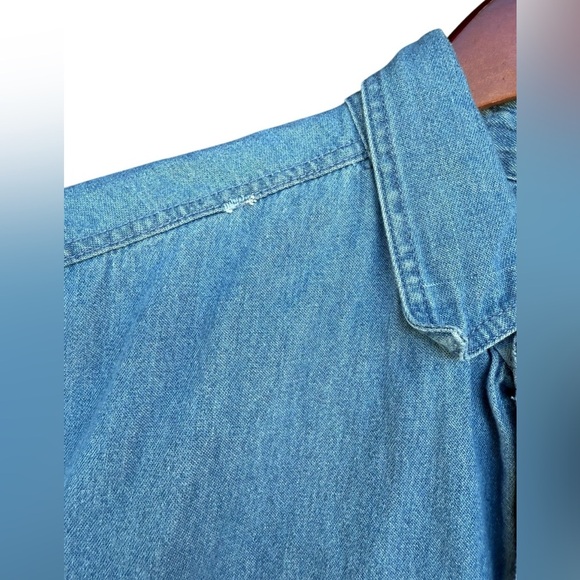 Vintage Y2K Sturgis Biker Denim Button Sleeveless Men’s Shirt Motorcycle Grunge - Picture 4 of 7